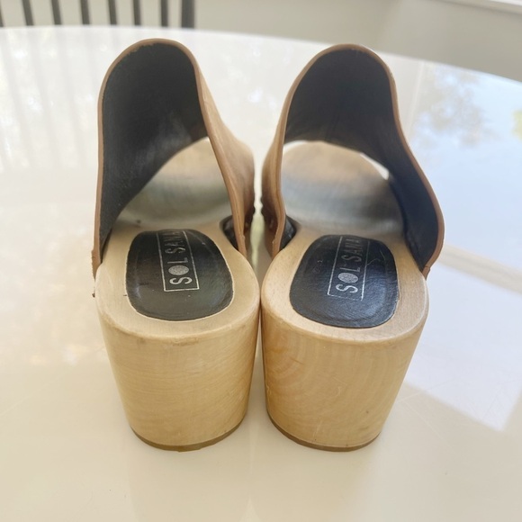 Sol Sana Jackie Suede Leather Clogs - 40 (US 8.5) - Picture 7 of 7